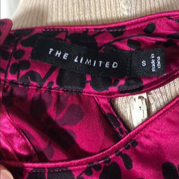 Limited Purple Black Satin Sleeveless Blouse Small - Picture 4 of 6